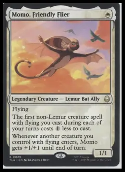 🐾 MTG Momo, Friendly Flier - Avatar: The Last Airbender Rare - Image 1