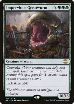 Impervious Greatwurm R Double Masters 2022 152 Normal NM - Image 1