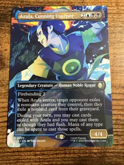 MTG Magic The Gathering Avatar Azula Cunning Usurper Borderless Showcase Rare! - Image 1