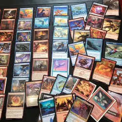 Whole COMMANDER Magic Deck MTG Beginner Niv-Mizzet Izzet Shiny DRAGONS DRAKES - Image 2