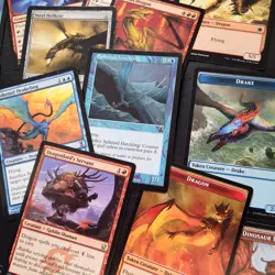 Whole COMMANDER Magic Deck MTG Beginner Niv-Mizzet Izzet Shiny DRAGONS DRAKES - Image 5