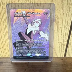 MTG Spider-Man Spider-Gwen, Web-Warrior Borderless Eternal Legal Foil - Image 1