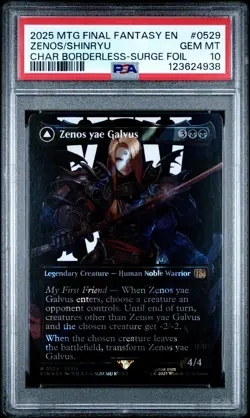 4938 Zenos yae Galvus Shinryu 2025 MTG Final Fantasy #0529 Surge Foil PSA 10 - Image 1