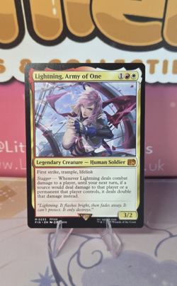 Lightning Army of One - M0233 -Magic The Gathering MTG Final Fantasy Mythic Mint - Image 1