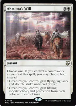 MTG Akroma's Will (165) | NM | Commander: Modern Horizons 3 {M3C} - Image 1
