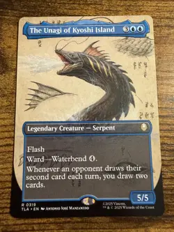 MTG Magic The Gather Avatar The Unagi of Kyoshi Island Borderless Showcase Rare! - Image 1