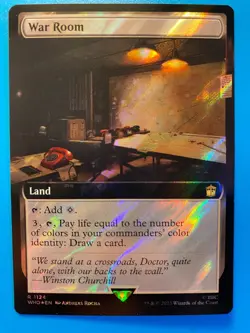 MTG 1x SURGE FOIL EXTENDED ART War Room 1124 Universes Doctor Who Magic x1 NM - Image 1
