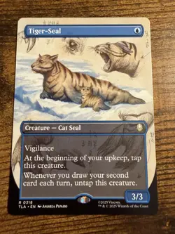 MTG Magic The Gathering Avatar Tiger-Seal Borderless Showcase Rare! - Image 1