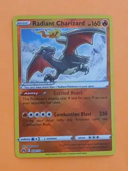 Pokemon Sword & Shield Crown Zenith Radiant Charizard 020/159 - Image 1