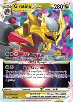 LP Pokemon Giratina VSTAR - 131/196 - Ultra Rare Lightly Played Lost Origin - Image 1