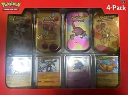 Pokemon 151 Mini Tins 4 Pack. Sam's Club Exclusive. New. - Image 1
