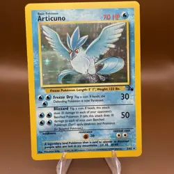 Pokemon TCG Articuno 2/62 Rare Holo Fossil Unlimited - LP - Image 1