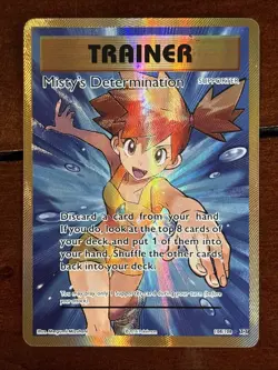 Pokemon XY Evolutions Misty’s Determination 108/108 Full Art Holo Rare - Image 1