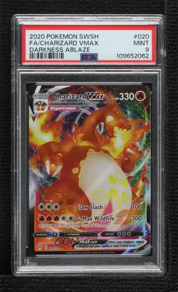 Charizard VMAX Pokemon Sword & Shield Darkness Ablaze PSA 9 MINT - Image 1