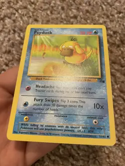 Vintage Psyduck 1st Edition Pokemon TCG WotC Fossil Set #53 NM+/M - Image 2