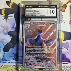 CGC 10 Samurott 107/086 Illustration Rare White Flare Pokemon - Image 1