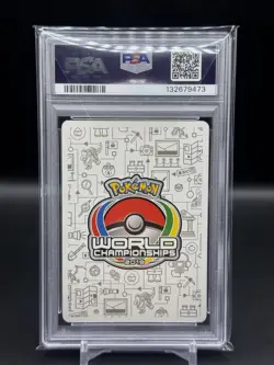 2019 POKEMON WORLD CHAMPIONSHIPS PROMO #71 MEWTWO & MEW GX WORLD CHAMP PSA 10 - Image 2