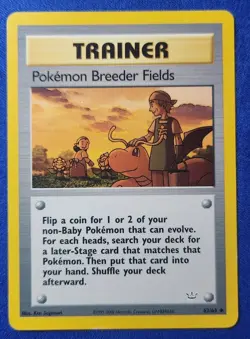 Pokemon - Trainer - Pokemon Breeder Fields - 62/64 - 2000 Neo Revelation Vintage - Image 1