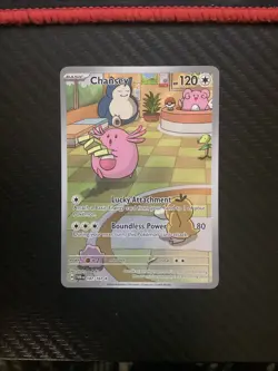 Chansey 187/167 - Pokemon Twilight Masquerade Illustration Rare - NM Near Mint - Image 1