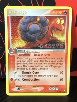 Pokemon Magcargo #20/107 Reverse Holo Rare - 2005 EX Deoxys - VLP/NM Stamped - Image 1