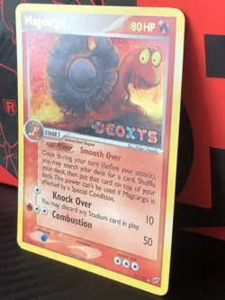 Pokemon Magcargo #20/107 Reverse Holo Rare - 2005 EX Deoxys - VLP/NM Stamped - Image 2