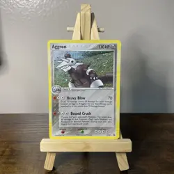 Pokemon Aggron 2/92 Moderate Play Holo EX Legend Maker - Image 1