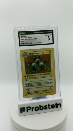 1999 Pokemon Base Set 1st Edition #9/102 Magneton Holo CGC 5 EX - Image 2