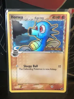 Pokemon Near Mint EX Dragon Frontiers Reverse Holo Horsea 50/101 Rare 2006 RARE - Image 1