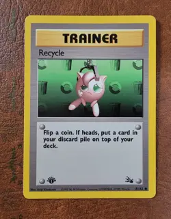 Recycle #61/62 Fossil 1st Edition Pokemon TCG - Image 1