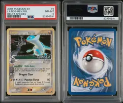 Pokemon Latios EX Delta Species Reverse Holo Rare #9 PSA 8 9/113 2005 NM MINT - Image 3
