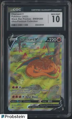 2022 Pokemon BSP SWSH260 SWSH Ultra Premium Collection #260 Charizard V CGC 10 - Image 1