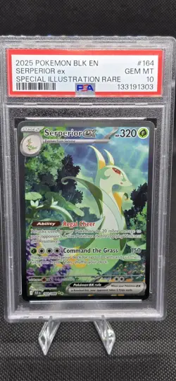 2025 POKEMON BLK EN-BLK BLT SPECIAL ILLUSTRATION RARE SERPERIOR EX 164 PSA 10 ?? - Image 2