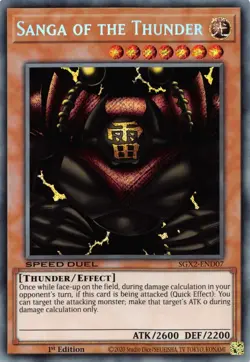 Speed Duel GX: Midterm Paradox #SGX2-END07 Sanga of the Thunder (Secret Rare) - Image 1