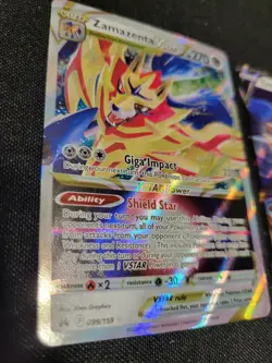 Pokemon Card Set Zamazenta V and Vstar English Sword and Sheild NM Tcg 2 Carda - Image 2