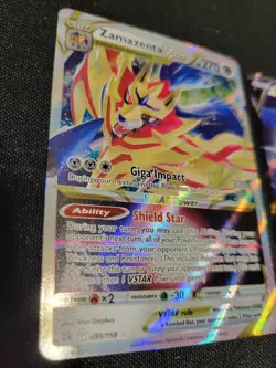 Pokemon Card Set Zamazenta V and Vstar English Sword and Sheild NM Tcg 2 Carda - Image 3