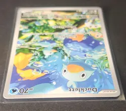 Ducklett 109/086 Pokemon TCG Scarlet & Violet White Flare Illustration Rare Card - Image 3