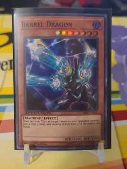 Barrel Dragon Super Rare SBSC-EN026 Yugioh Speed Duel Trading Card - Image 1