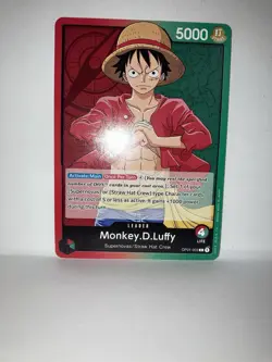 ONE PIECE Card Game Romance Dawn OP01-003 Monkey D Luffy Leader Pre Errata LP-NM - Image 3