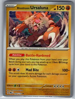 Bloodmoon Ursaluna (Master Ball) 054/131 Prismatic - Pokemon Card - NM - Image 1