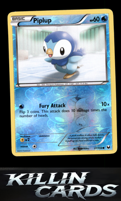 Reverse Holofoil Piplup 27/108 Pokemon Common Dark Explorers Card LP - Image 1