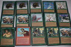 MTG 15 ICE AGE green red foxfire shambling strider magic cards - Image 1