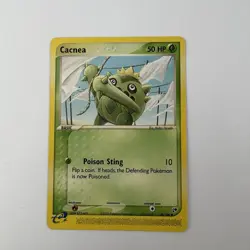 Cacnea EX Sandstorm 58/100 Non Holo Common E Reader Pokemon Card - Image 1