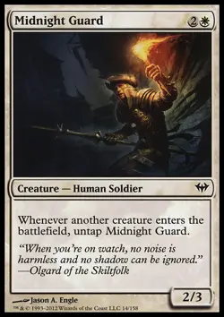 MTG 4x MIDNIGHT GUARD - GUARDIA DI MEZZANOTTE - DKA - MAGIC - Image 1