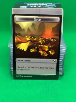 MTG - Thopter // Gold Double-sided Token | March of the Machine Commander - Image 2