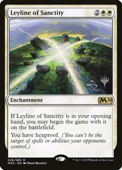 Leyline of Sanctity (Promo Pack) [Core Set 2020 Promos] - Image 1