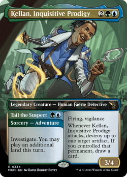 Kellan, Inquisitive Prodigy // Tail the Suspect (Borderless) [Murders at Karlov - Image 1