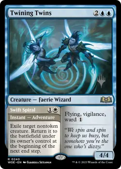 Twining Twins // Swift Spiral (Promo Pack) [Wilds of Eldraine Promos] - Image 1