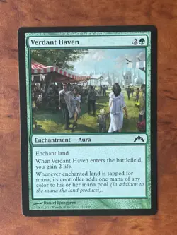 Verdant Haven MTG Magic the Gathering Card LP Lightly Played GTC - Image 1