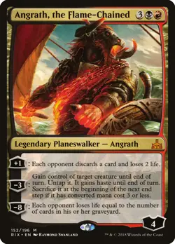 Angrath, the Flame-Chained Rivals of Ixalan PLD Mythic Rare CARD ABUGames - Image 1