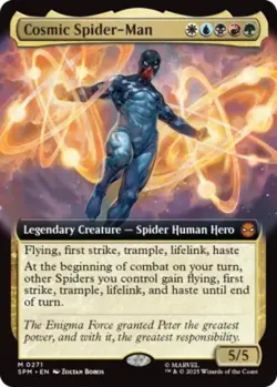 FOIL EXTENDED Cosmic Spider-Man - #271 Mythic Marvel's Spider-Man - Image 1